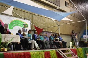 The delegation at the signing ceremony of the USD 1-million emergency grant for Madagascar. Antananarivo, Madagascar 2016