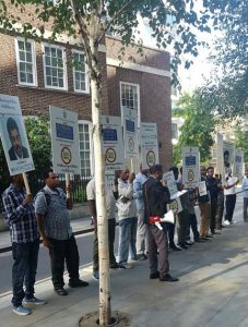 East African protesters have taken to the streets of London to demonstrate against banks that do business with Bidco Africa