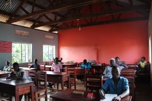 Students in a classroom built in the island. The children have access to improved standards of education