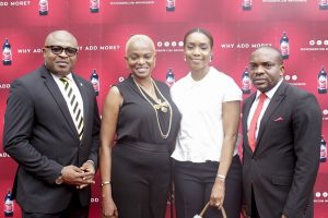 (L-R): Kufre Ekanem, Corporate Affairs Adviser, Nigerian Breweries Plc; Ruth Osime, Editor, ThisDay Style; Mrs. Ngozi Princewill-Utchay, CEO, Artelier Lifestyle Consultants; Chidike Oluaoha, Senior Brand Manager, Amstel Malta; at the official launching of Amstel Malta’s new campaign, Why Add More held in Lagos… recently