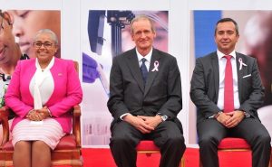 Left to Right: First Lady Margaret Kenyatta, Markus Gemuen, Andre Mendoza
