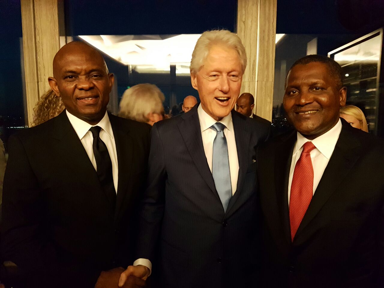 Aliko Dangote Celebrates with Bill Clinton at his 70th Birthday
