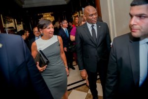 Tony Elumelu, UBA Plc Chairman and Secretary Pritzker at the African Business Forum organized by Bloomberg and the United States department of Commerce in Newy York last week