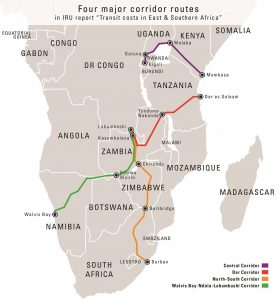 Map corridors - Transit costs report
