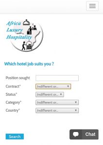 Africa Luxury Hospitality Mobile Platform