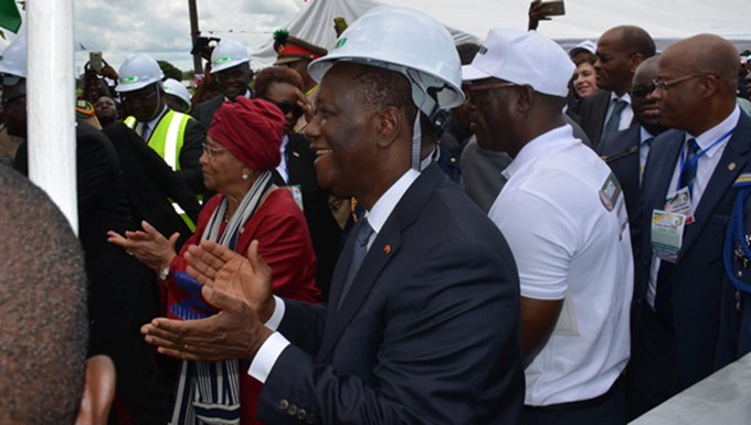 Liberian President Sirleaf launches AfDB-funded power grid project to supply electricity to Mano River Union nations