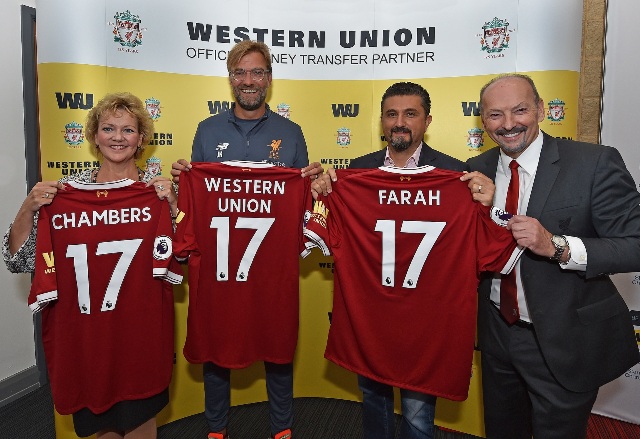 Western Union Becomes Money Transfer Partner and Shirt Sleeve Sponsor of Liverpool Football Club
