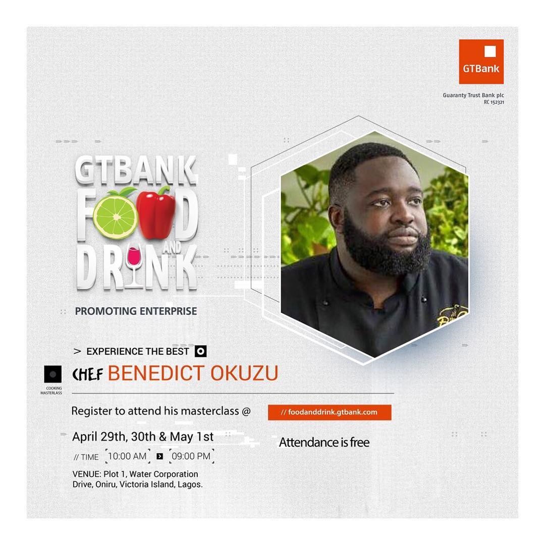 GTBankFoodDrink Fair: Custodian of Italian Cuisines, Chef Benedict to Grace Occasion
