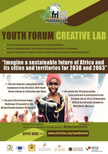 Challenge African Youth: Showcase solutions for the Africa We Want at the 2018 Africities Youth Forum