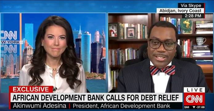 CNN Exclusive: African Development Bank President calls for debt relief