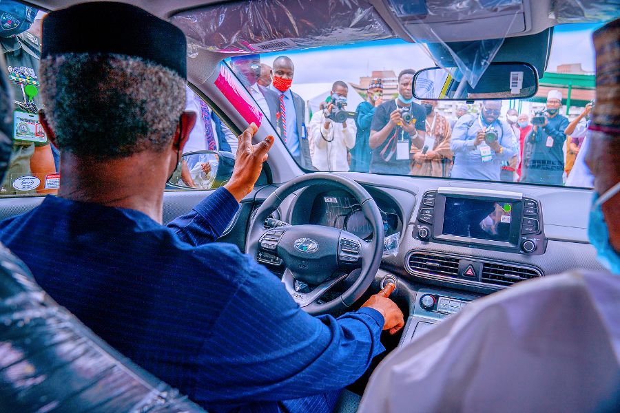 Nigeria Assembled Fantastic Electric Car-Osinbajo