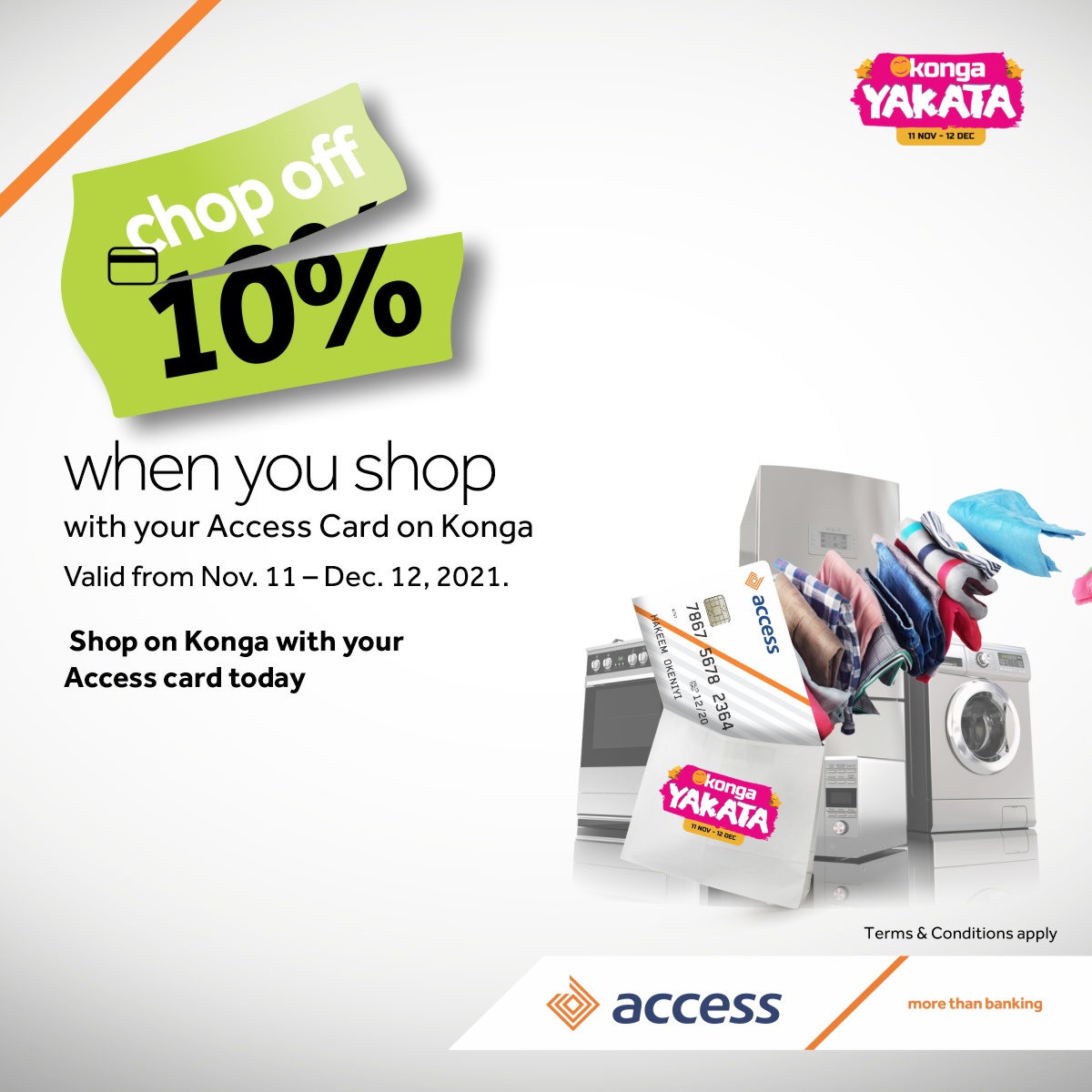 Access Bank Partners Konga to offer Free Deliveries, 10% Discount at Yuletide