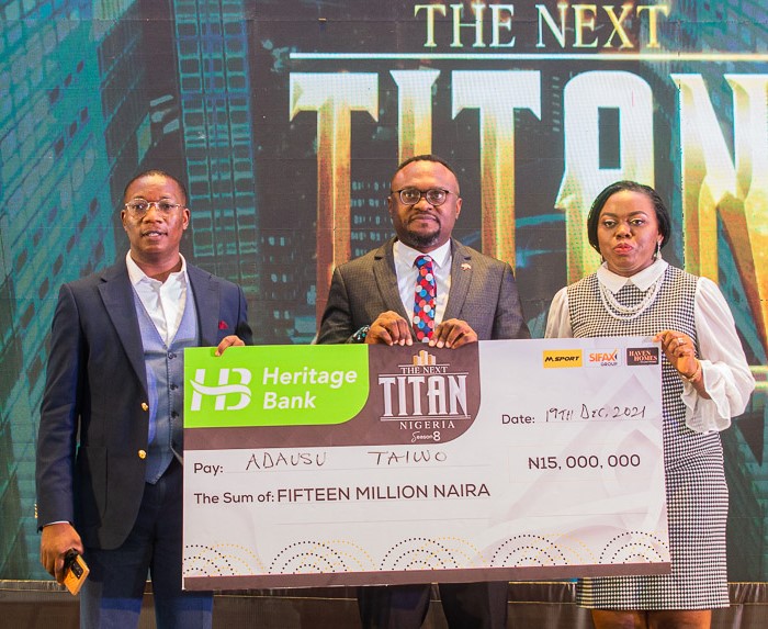 Heritage Bank empowers elderly caregiver with N15m in “The Next Titan Season-8”