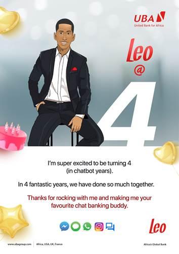 UBA’s Leo Clocks 4, Now On Instagram, Google Business