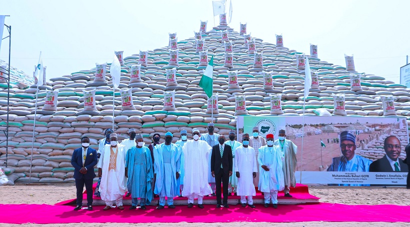 FG Unveils Rice Pyramids in Abuja