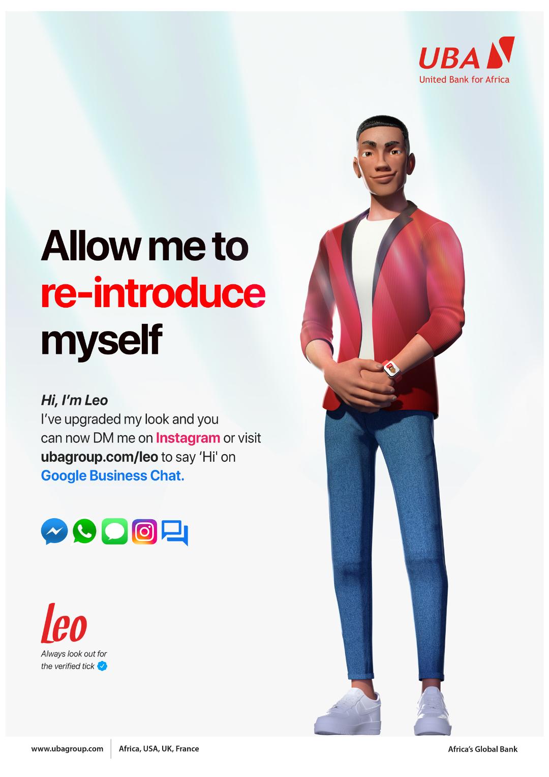 UBA Upgrades Chatbot features, as Leo launches service on Google Business Chat, Instagram