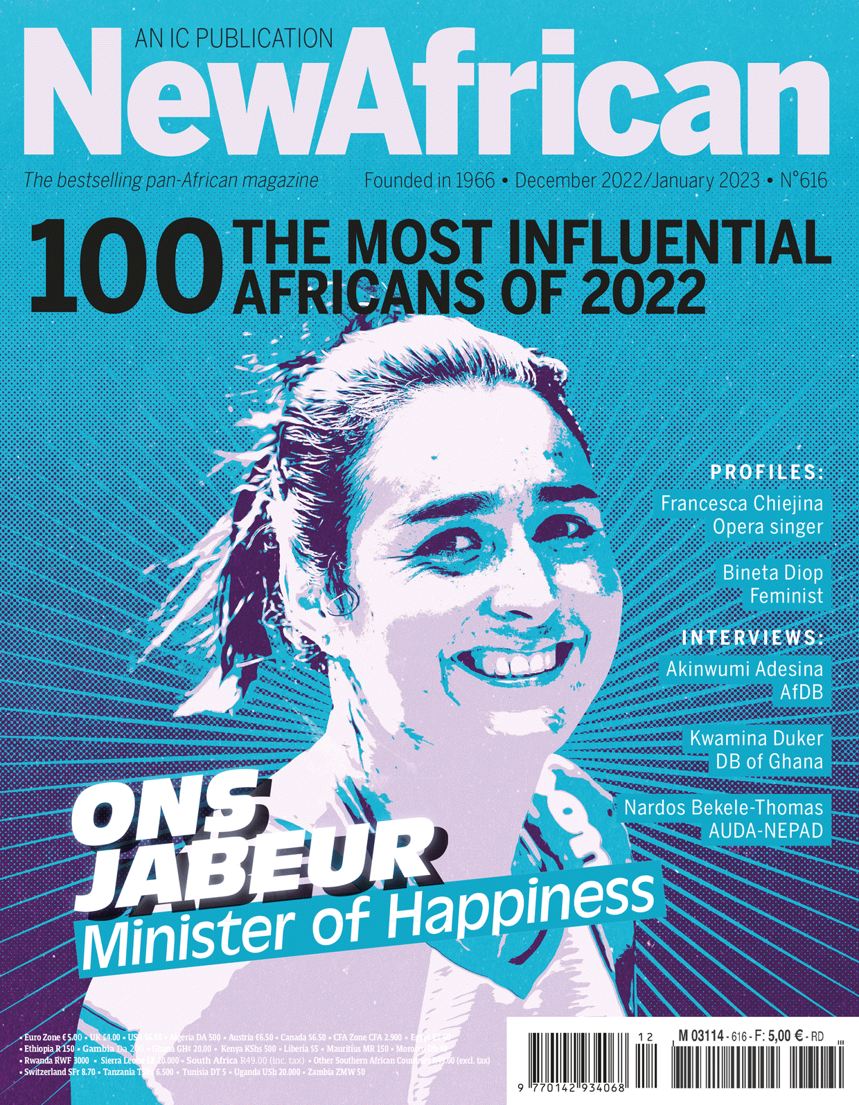 Fresh faces join seasoned achievers in New African’s ‘100 Most Influential Africans’ listing