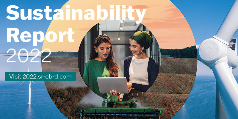 EBRD publications announcement – Sustainability Report and GRI Report 2022 now available